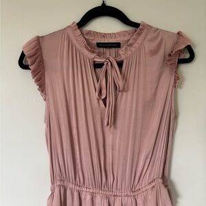 Banana Republic Pink Satin Maxi Dress